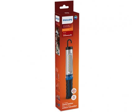 Philips LED επαναφορτιζόμενος φακός 150lm 6500k με περιστρεφόμενο γάτζο + μαγνήτη RCH10