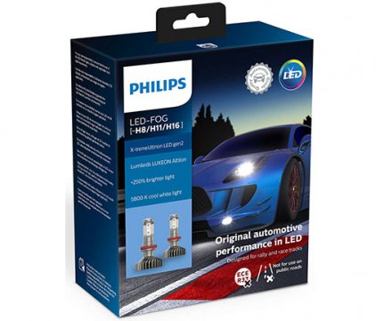 Philips Led H8 / H11 / H16 ομίχλης X-tremeUltinon Gen2 + 250% (2 Έτη Εγγύηση Philips)