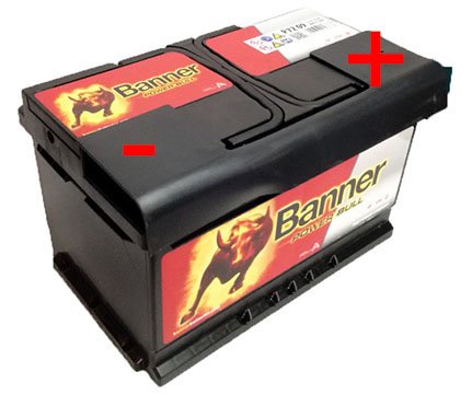 Banner Power Bull 72Ah 660A P7209 + ΔΩΡΟ Δεματικά Καλωδίων 100τμχ