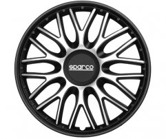 Sparco Τάσια Roma 16'' ασημί - μαύρο σετ 4 τεμάχια