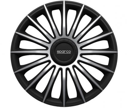 Sparco Tasia Treviso 14'' black - silver set of 4 pieces