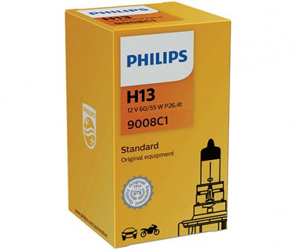 Philips H13 Standard Original Equipment 12V 60/55w 1τμχ