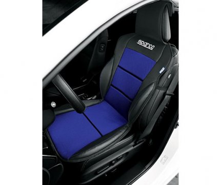Sparco Πλατοκάθισμα μαύρο - μπλέ δερματίνη 1 τμχ