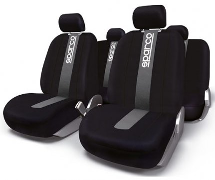 Sparco seat cover black - gray set of 4 pcs SPC1012