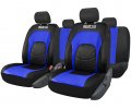 Sparco seat cover Leather-fabric blue - black set of 4 pcs