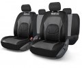 Sparco seat cover Leather-fabric gray - black set of 4 pcs