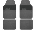 Sparco Μοκέτα Ανθρακί με λάστιχο σετ 4 τμχ SPC1909GR