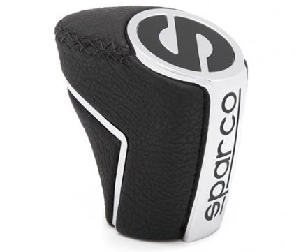 Sparco Gear Levers Black Leather - Alumimium Universal