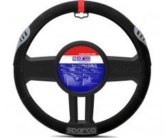 Sparco Κάλυμμα Τιμονιού Sport Line μαύρο γκρι κόκκινο 37-38cm SPC1107RS