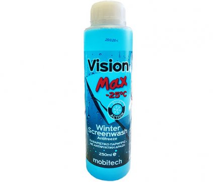 Mobitech Winter Screenwash -25°C Vision Max Σαπουνάκι υαλοκαθαριστήρων με αντιψυκτικό 250ml
