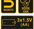 Vorel φακός LED μαγνητικός 82726