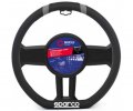 Sparco Κάλυμμα Τιμονιού Δερματίνη μαύρο - γκρι (flat bottom) SPC1114GR