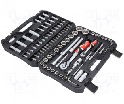 Yato Case professional 1/4'' & 1/2'' 94 pcs YT-12681