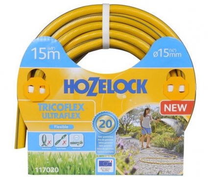 Hozelock Rubber 5/8'' Flexible Durable Ultraflex 15m (16mm)