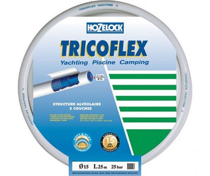 Hozelock All White Hose 5/8'' Ideal for Yachting Boats 25m (15mm)