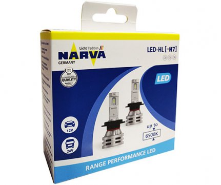 Narva Range Performance Led H7 6500K 12-24V 24W σετ 2τμχ