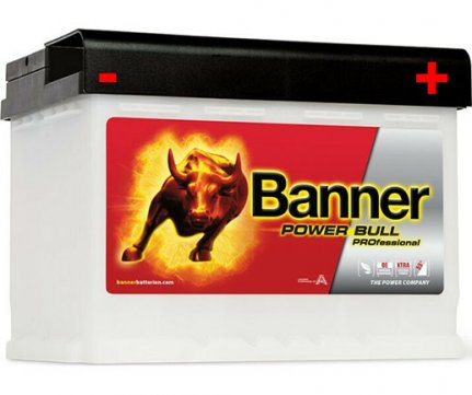 Banner Power Bull 63Ah 600A P6340PRO + ΔΩΡΟ Δεματικά Καλωδίων 100τμχ