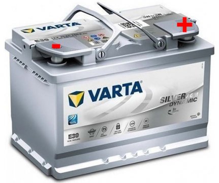 Varta Silver Dynamic 12V 70Ah 760A AGM E39