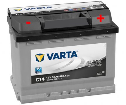 Varta Μπαταρία Black Dynamic 56Ah 480A C14