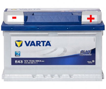 Varta Μπαταρία Blue Dynamic 72Ah 680A E43