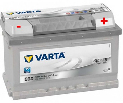 Varta Μπαταρία Silver Dynamic 74Ah 750A E38