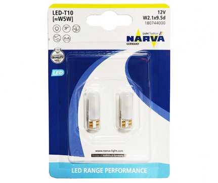 Narva W5W (T10) LED ΣΕΤ 2τμχ 6000K NEW