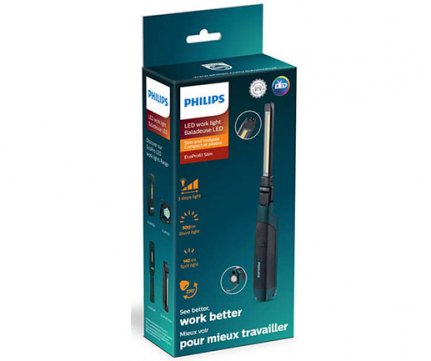 Philips LED επαναφορτιζόμενος επαγγελματικός slim φακός 500lm 6500K RC620X1