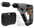 Sthor SDS Plus cordless gun + Accessories, 2 batteries and charger 18V 1.5Ah 78968