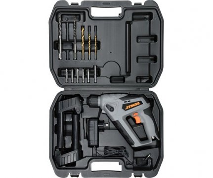 Sthor SDS Plus cordless gun + Accessories, 2 batteries and charger 18V 1.5Ah 78968