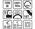 Sthor Δισκοπρίονο 1200W 79254