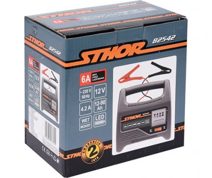 Sthor Φορτιστής Μπαταριών 12V 6Α max (12-90Ah) 82542