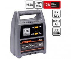 Sthor Φορτιστής Μπαταριών 6-12V 12Α max 26-210Ah 82544