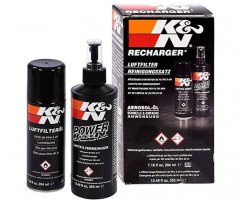 K&N Recharger Σετ καθαρισμού Φίλτρου αέρα Καθαριστικό – Λιπαντικό 355ml + 204ml