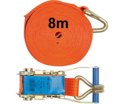 Vorel lashing strap 8m with ratchet 1600/4000 dan 82374