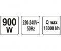 Yato Αντλία Βυθιζόμενη Επαγγελματική 900W 18000 L/h YT-85333