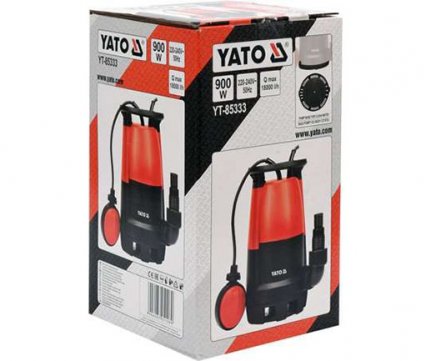Yato Αντλία Βυθιζόμενη Επαγγελματική 900W 18000 L/h YT-85333