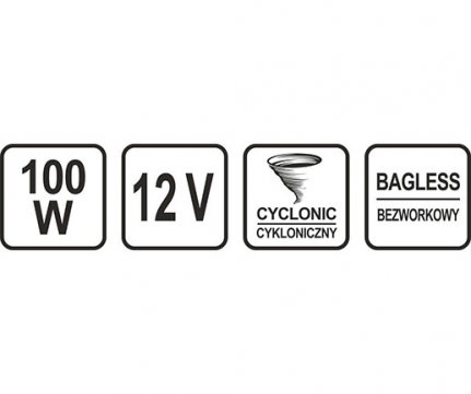 Sthor Σκουπάκι Αυτοκινήτου 12V 100W 82952