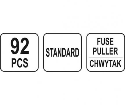 Yato Car Fuses Standard + Puller + Tester set 92 pcs YT-83142
