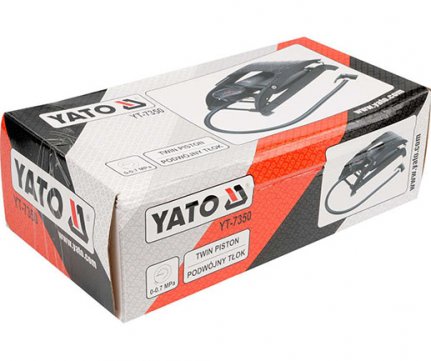Yato Τρόμπα Ποδιού διπλή επαγγελματική με μανόμετρο YT-7350