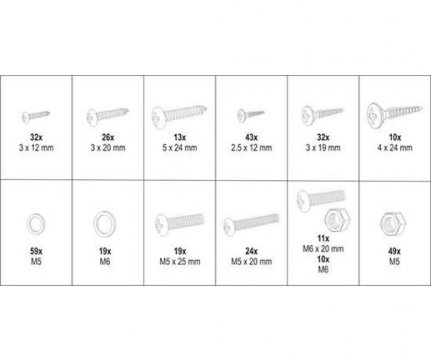 Yato Screws Nuts Washers set 347 pcs YT-06771