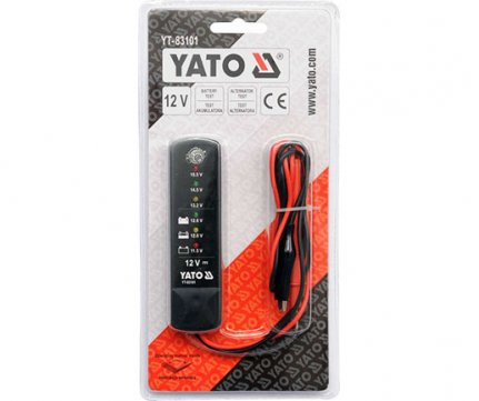Yato Ελεγκτής (tester) Μπαταρίας – Δυναμό 12V YT-83101