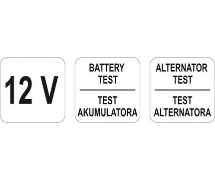 Yato Ελεγκτής (tester) Μπαταρίας – Δυναμό 12V YT-83101