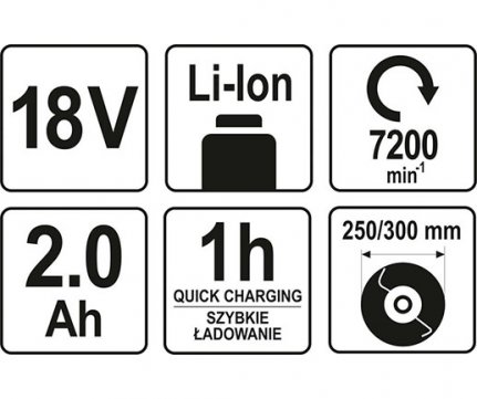 Yato Grass Trimmer Battery 18V Professional 2.74kg YT-82830