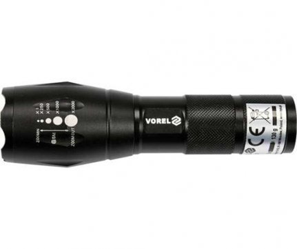 Vorel flashlight Power LED 5W 2801lm 135x40mm 88555