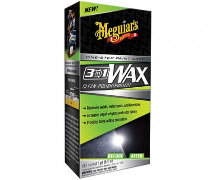 Meguiars 3 in 1 Wax Κερί - σε ένα βήμα καθαρίζει γυαλίζει προστατεύει 473ml