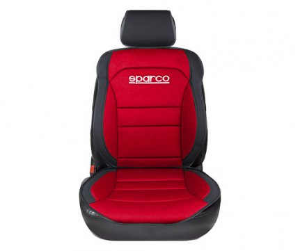 Sparco Πλατοκάθισμα Πολυεστερικό κοκκινο – μαύρο 1 τμχ