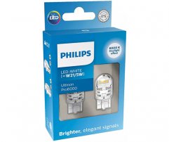 Philips Led Ultinon Pro6000 W21/5W 12V 6000K σετ 2 τμχ