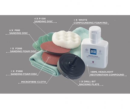 Autoglym Headlight Restoration Kit κιτ Ξεθαμπώματος Φαναριών
