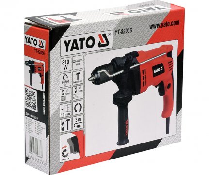 Yato Κρουστικό Επαγγελματικό Δράπανο 810W /13mm YT-82036