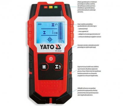 Yato Επαγγελματικός Ψηφιακός Ανιχνευτής Μετάλλων – Καλωδίων – Ξύλου YT-73131
